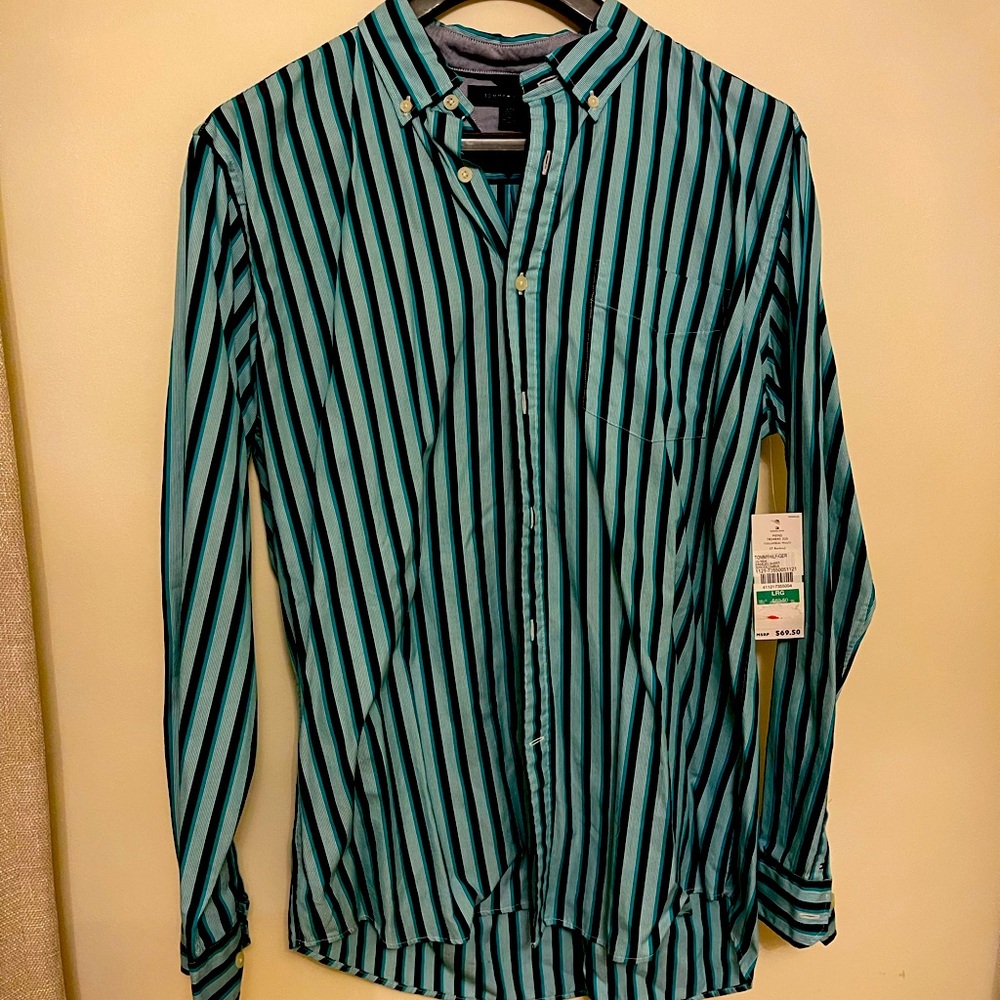 Tommy Hilfiger men’s shirt, New with tag, 100% cotton, Size L